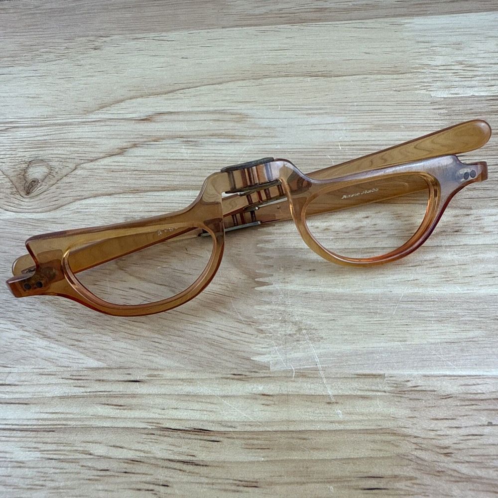 Vintage Men's glasses 1970s‎ / ITALFORM /folding eyeglasses/tortoise glasses